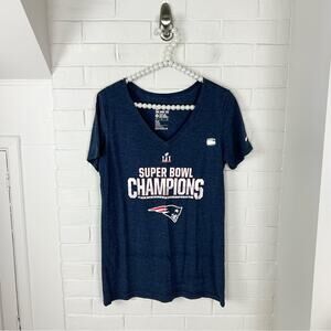 NWT Nike Patriots Super Bowl Champions Navy T Shirt Size M